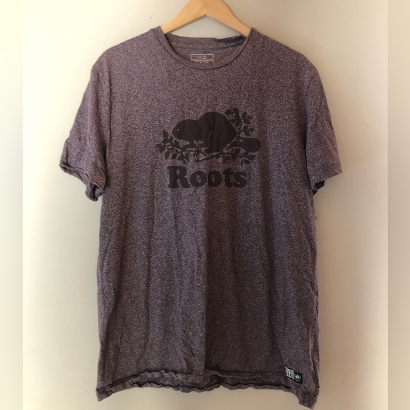 ➿ Roots | Mens Burgundy Tee Shirt - Picture 1 of 6